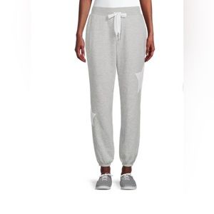 No Boundaries Star Print Sherpa Fleece Lined Joggers High Rise Size XS